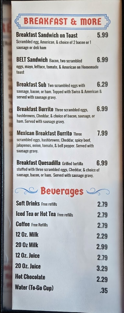 Menu Lewis' Family Restaurant-6