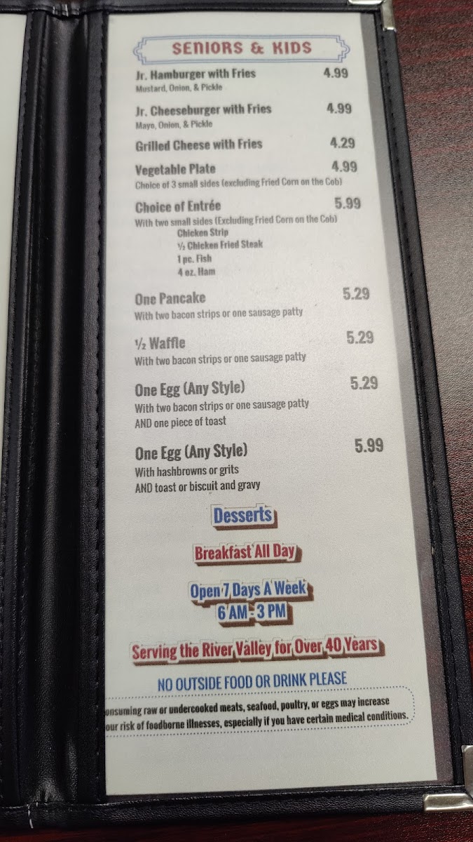 Menu Lewis' Family Restaurant-8