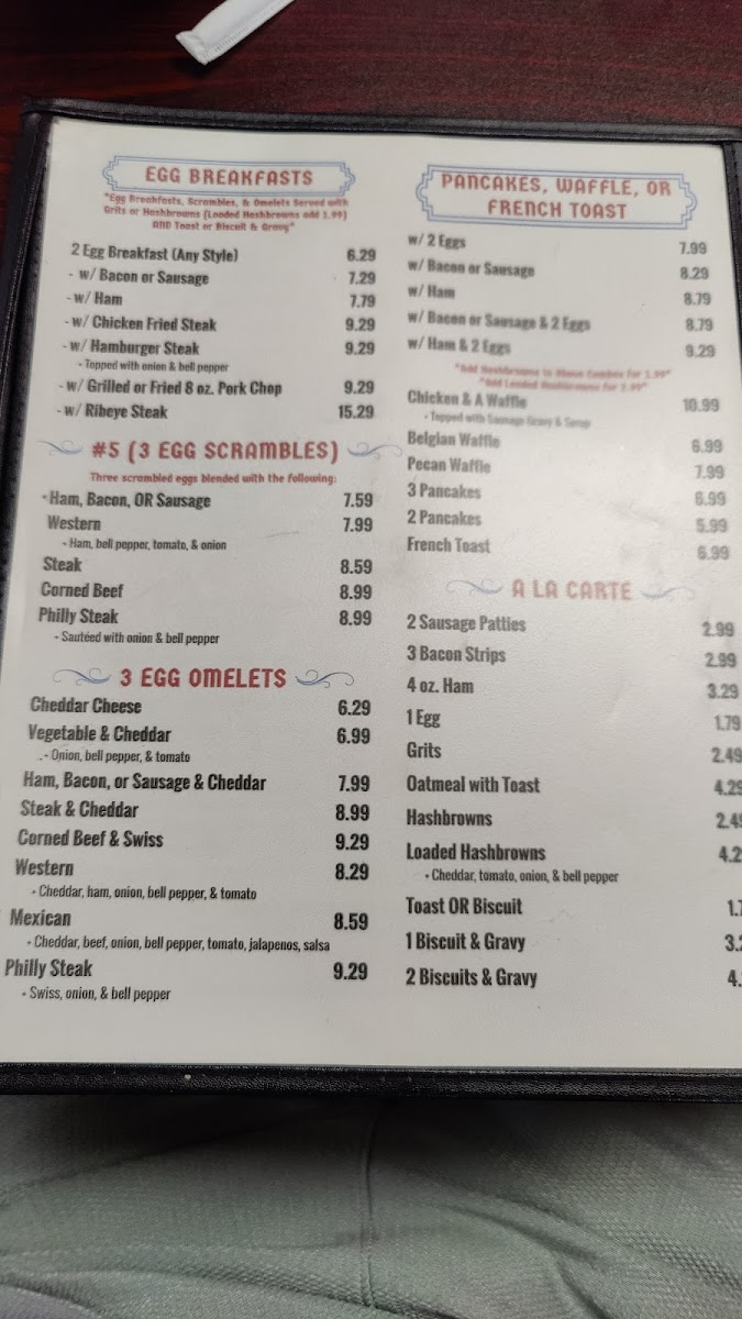 Menu Lewis' Family Restaurant-9